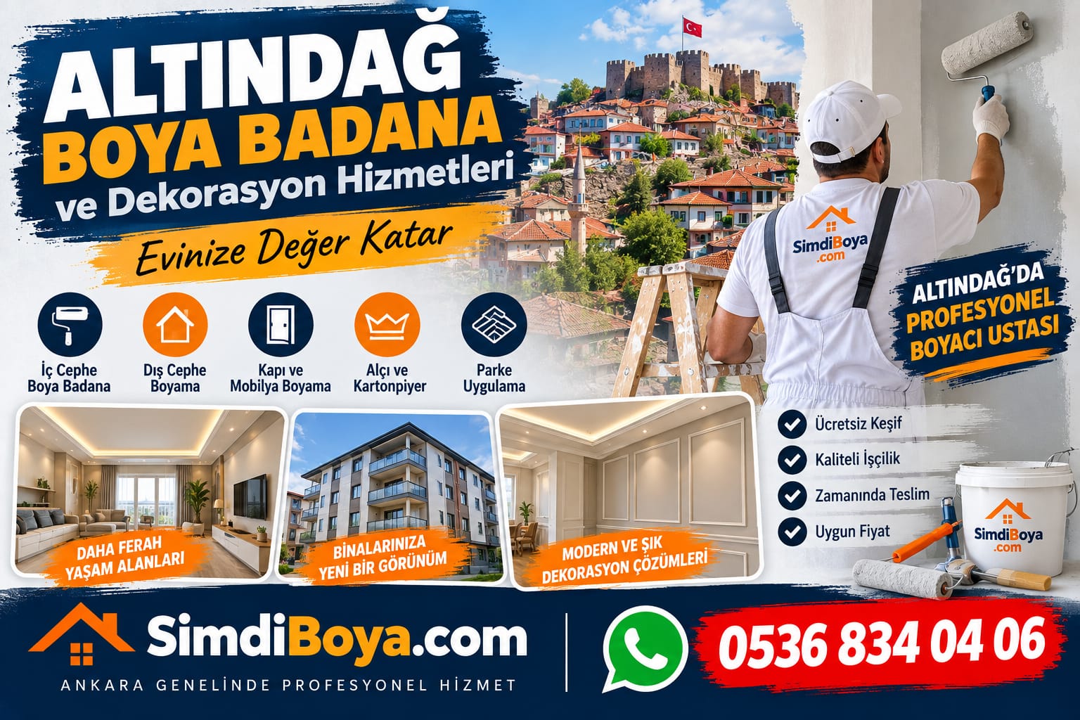 Altındağ Boya Badana ve Profesyonel Boyacı | Ankara